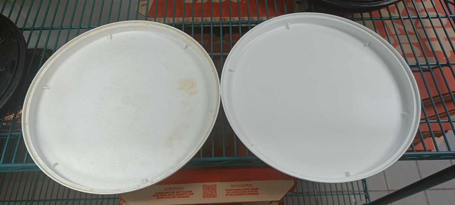 Before and after commercial cleaning result